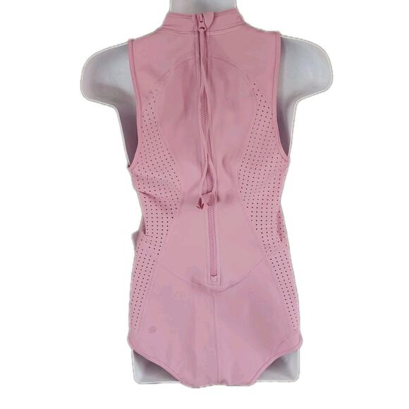 NWT Lululemon Swell Seeker Paddle Suit Rose Mellow one piece swimsuit Sz 8 surf - Picture 2 of 13